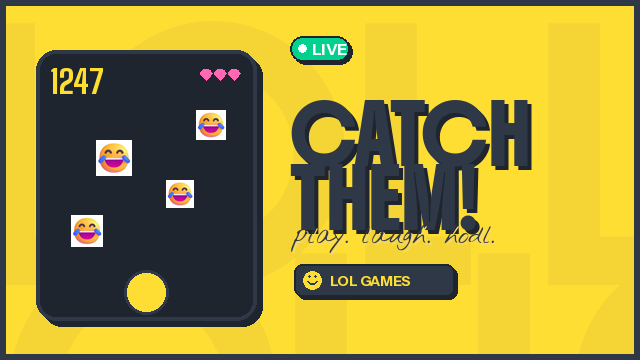 LOL Catch Them — catch coins, dodge rugs
